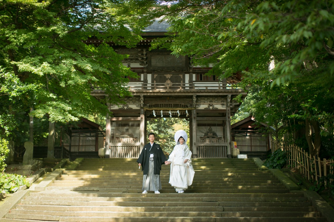 ロケーション撮影　神社にて